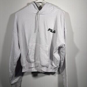 Fila hoodie white ladies sz xl